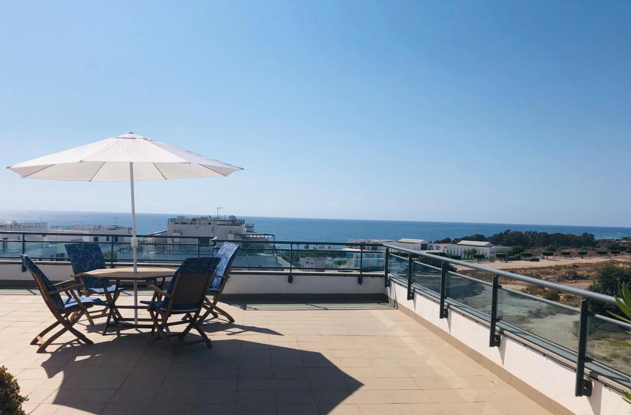 Apartamento Atico Pinar de Garrucha con vistas al mar-Gran Terraza Exterior foto