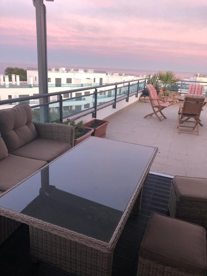 Apartamento Atico Pinar de Garrucha con vistas al mar-Gran Terraza Exterior foto