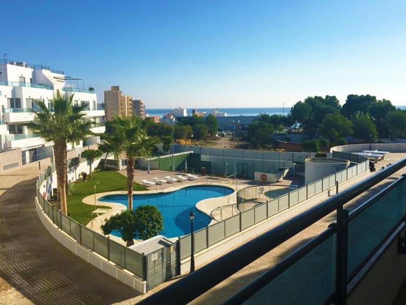 Apartamento Atico Pinar de Garrucha con vistas al mar-Gran Terraza Exterior foto